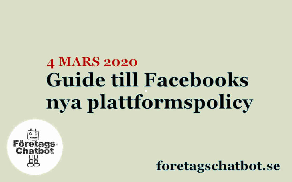 Guide till Facebooks nya policy